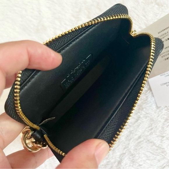 Coach Zip Card Case In Signature Canvas With Halloween Print # CW886 - Picture 5 of 5